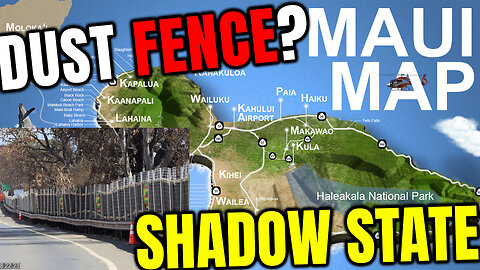 🌐Maui Fires 5 miles of Dust Fence - Dust Fence or Information Blockage - Deep State🌐