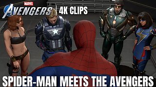 The Avengers Meet Spider-Man | Marvel's Avengers 4K Clips