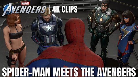 The Avengers Meet Spider-Man | Marvel's Avengers 4K Clips