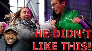 Man Rushes On Stage To SNATCH Greta Thunberg's Mic After WOKE Climate Change Speech GOES OFF SCRIPT!