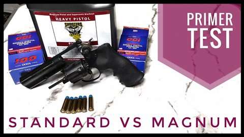 357 Magnum Episode 9 - SW Heavy Pistol - CCI 500 Standard Primers vs. CCI 550 Magnum Primers