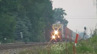 CSX I016 Intermodal Double-Stack Train From Bascom, Ohio July 24, 2022