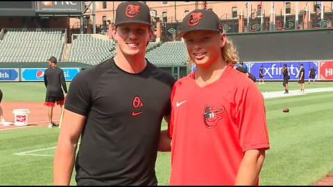 No. 1 pick Jackson Holliday introduced by Orioles