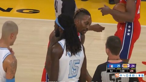 Dwight Howard Got Ejected After Push Fight With Montrezl Harrell Disrepectful Dunk | 2021 NBA SEASON