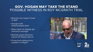 Gov. Hogan could be called to testify against former chief of staff, who goes on trial later this month