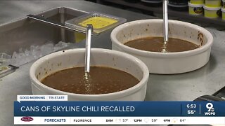 Cans of Skyline Chili recalled