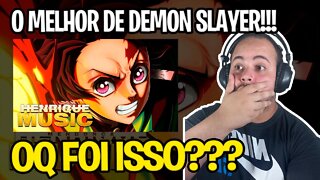 REACT Rap do Tanjiro (Kimetsu no Yaiba) - A LUZ RESPLANDECE | Henrique Mendonça