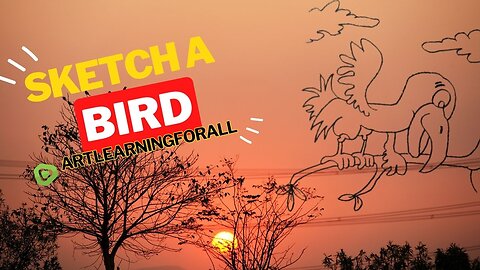 🎨 Master the Art of Sketching a Graceful Bird ✏️