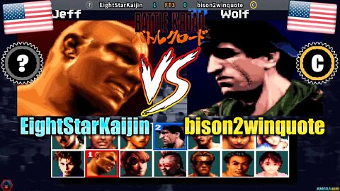 Battle K-Road (EightStarKaijin Vs. bison2winquote) [U.S.A. Vs. U.S.A.]