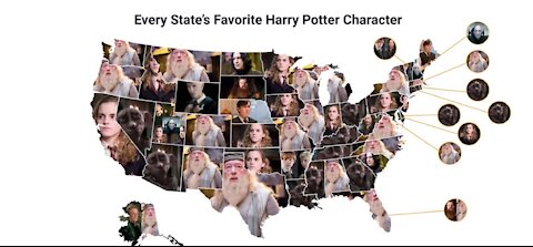 Study shows each state's favorite Harry Potter character