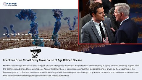 News Hour - Gaetz v McCarthy, DARPA's Anti-Aging Synthetic Immune System, Sponsored by Big Pharma