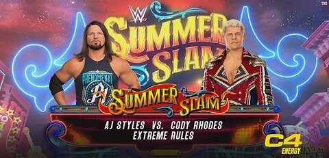 WWE 2K23 AJ STYLES VS CODY RHODES FULL MATCH