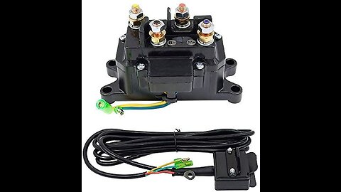 Review WATERWICH 12V 250A Winch Relay Winch Solenoid Contactor Winch Rocker Thumb Switch Combo...