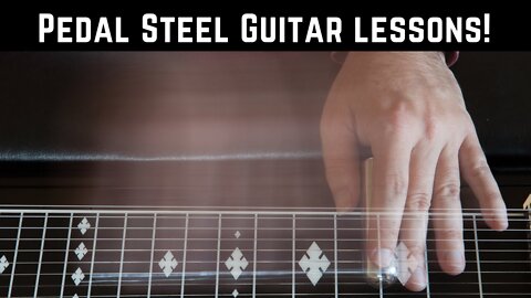 3 Beginner blues licks. Pedal steel guitar lesson.