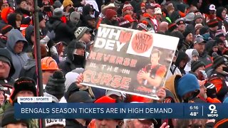 Bengals 2022 season tickets in high demand