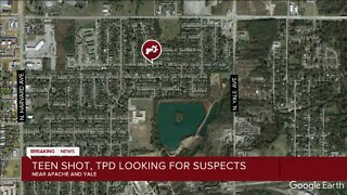 Teen shot, TPD looking for suspects