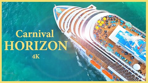 Carnival Horizon Departs Port Of Miami - 4K