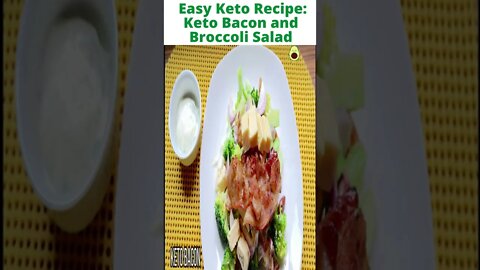 Easy Keto Recipes: Keto Bacon and Broccoli Salad