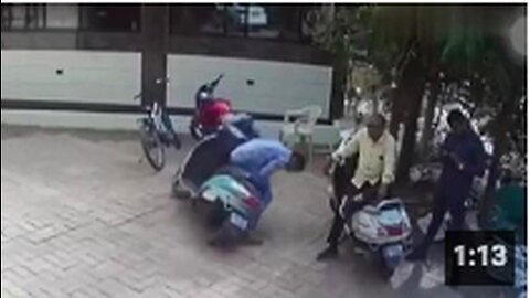 A man 'dies suddenly' and he face plants off his scooter