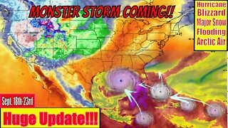 Monster Storm Coming! Foot Of Snow, Blizzards & Invest 96l, Growing Hurricane Threat!