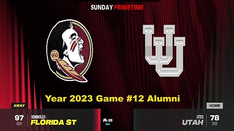 CFB 24 Florida State Vs Utah Utes Year 2023 Alumni