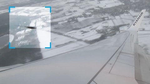 Hostile UFO captured by Dutch passenger of RyanAir plane