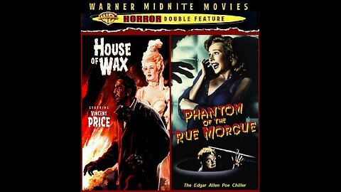 HOUSE OF WAX 1953 & PHANTOM OF THE RUE MORGUE 1954 Classic Horror DOUBLE FEATURE