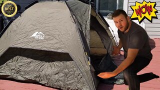 Unbox+Setup 5 Star: 4/5 Person Camping Tent, Family Dome Tent, Automatic Instant