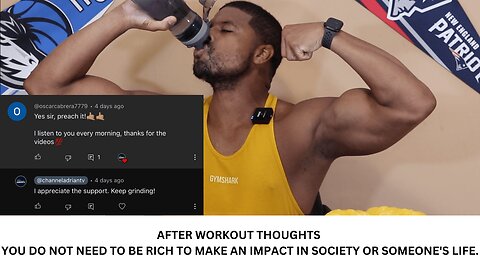 AFTER WORKOUT THOUGHTS | YOU DO NOT NEED TO BE RICH TO MAKE AN IMPACT IN SOCIETY OR SOMEONE'S LIFE.