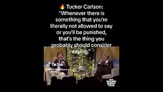 Tucker Carlson laying down the truth against the deep state.