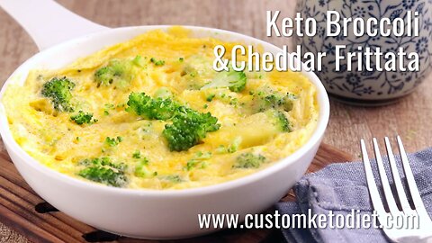 Keto Diet: Broccoli and Cheddar Frittata!