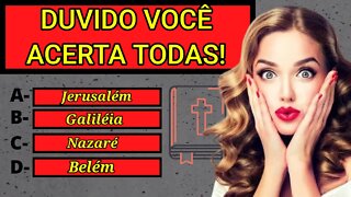 10 PERGUNTAS BÍBLICAS MUITO DIFÍCEIS - QUIZ BÍBLICO