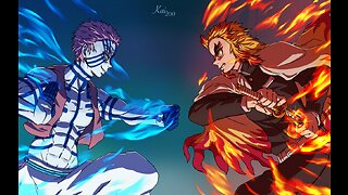 Demon Slayer - AKAZA VS RENGOKU