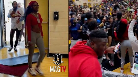 Sexyy Red Gets Mobbed During Her Appearance At A High School! 😱