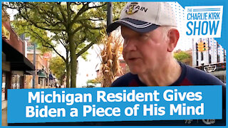 Michigan Resident Gives Biden a Piece of His Mind