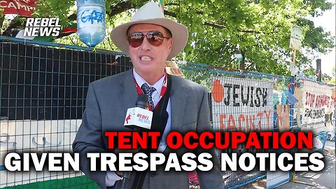 Finally! Trespass notices issued to the Hamas hobos illegally squatting at the University of Toronto
