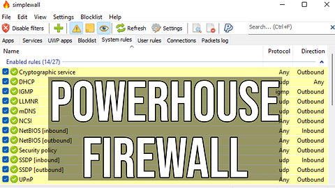 EXCELLENT FREE WINDOWS FIREWALL | Simplewall Guide