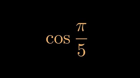 Calcul de cos π/5