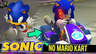 SONIC entrou no MARIO KART | Mario Kart 8 Deluxe #shorts