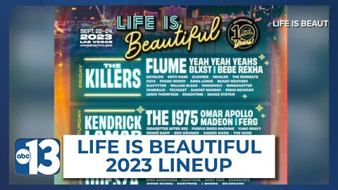 See the Life Is Beautiful 2023 lineup