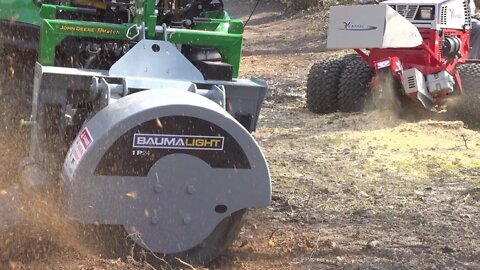 Testing the Limits of a Subcompact Tractor Stump Grinder