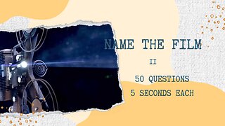 Name the Film from their poster II 50 Questions in 5 seconds