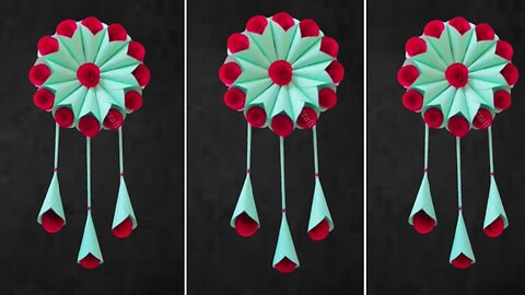 Beautiful Wall Hanging Craft / Paper Craft For Home Decoration / Paper Flower's Wall Hanging /DIY