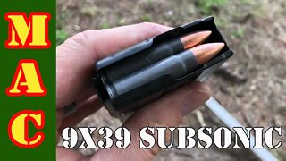 Shooting Tula 9x39 subsonic ammo at 200 and 250 yards!