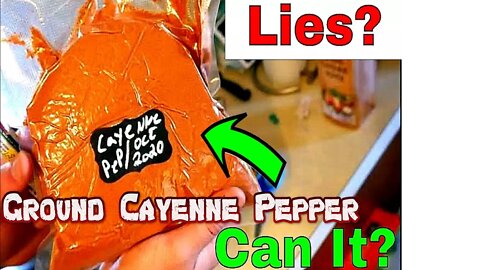 Reverse A Stroke/Heart Attack - Vacuum Sealing Ground Cayenne Pepper For Prepping