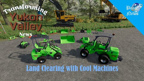 Land clearing with cool machines. An Avant, a Kleemann and a Rake!