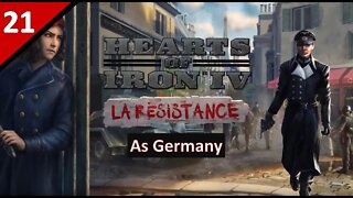 Let's Play La Résistance DLC as Germany l Hearts of Iron 4 l Part 21