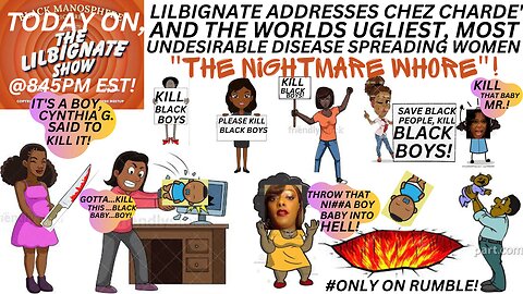 LILBIGNATEADDRESSES @CHEZ CHARDE'&THE UGLIEST,MOST UNDESIRABLE DISEASED WOMEN "THE NIGHTMARE WH0RE"!