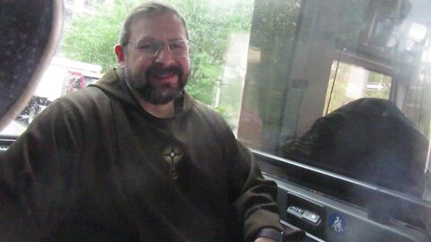 Fr Leonard Mary final interview on the way to the airport at the end of his trip in MA