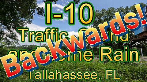 Backwards! I-10 Traffic, Sound and some Rain - Tallahassee, FL